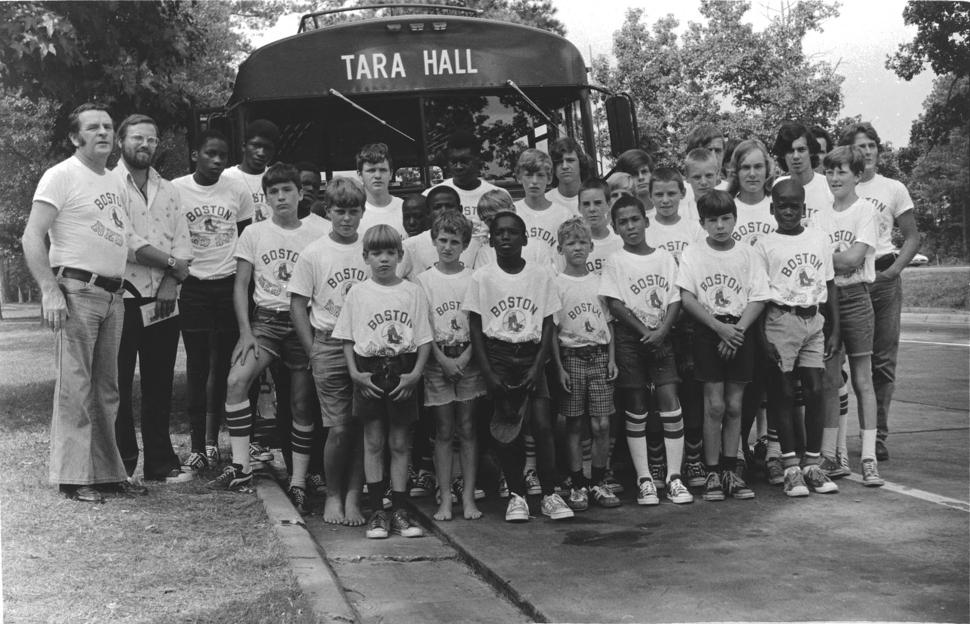 img 1972 Tara Hall Boys in Red Sox Shirts 1970s