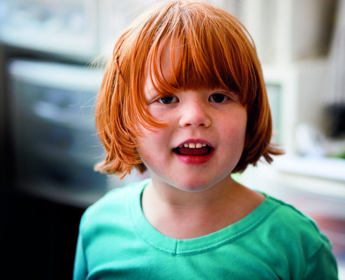 Large image of child with red hair